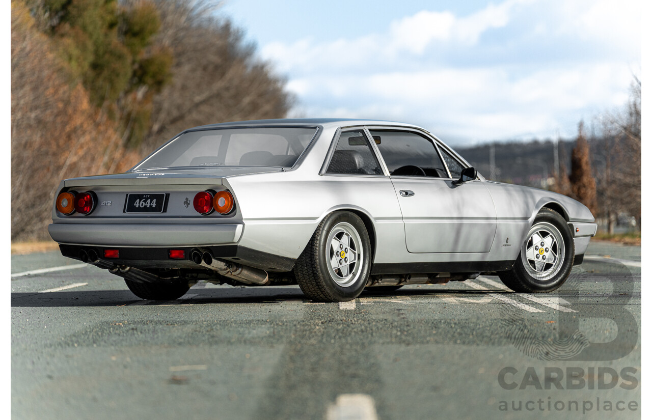 01/1986 Ferrari 412 A Tipo F101 EL 2d Coupe Argento Fer Silver V12 4.9L - Hong Kong Import