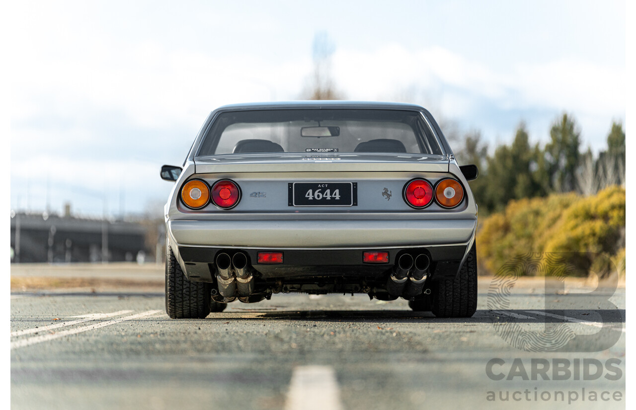 01/1986 Ferrari 412 A Tipo F101 EL 2d Coupe Argento Fer Silver V12 4.9L - Hong Kong Import