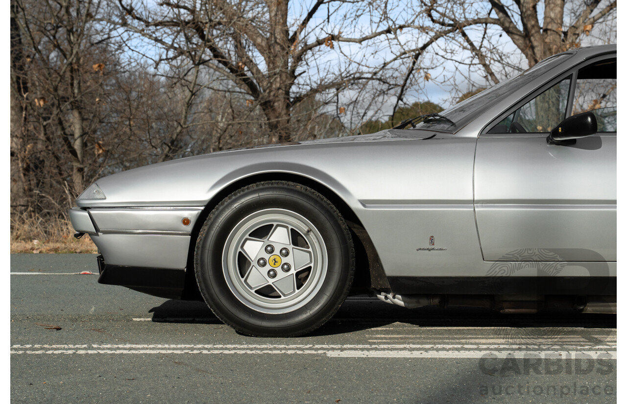 01/1986 Ferrari 412 A Tipo F101 EL 2d Coupe Argento Fer Silver V12 4.9L - Hong Kong Import