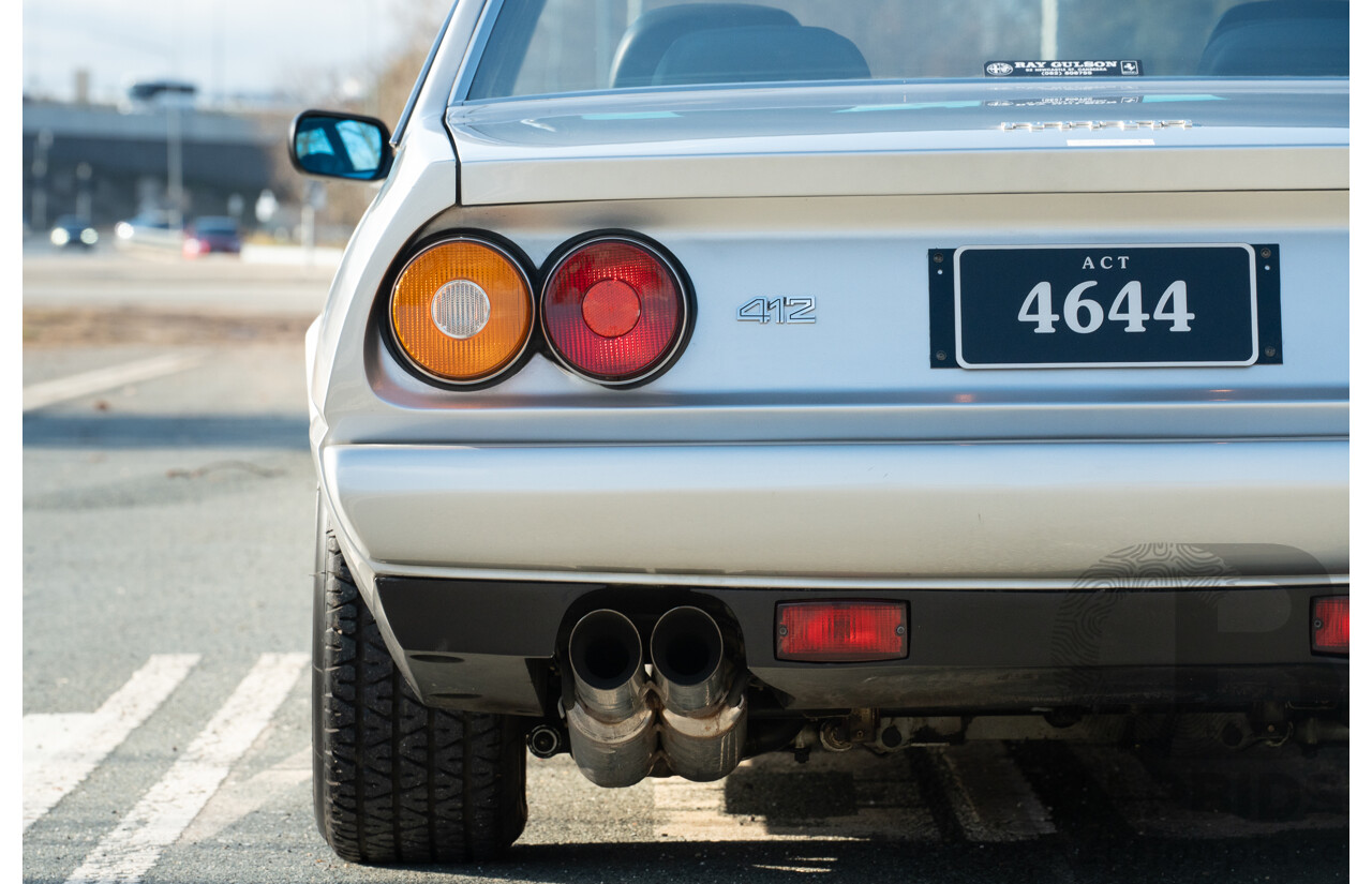 01/1986 Ferrari 412 A Tipo F101 EL 2d Coupe Argento Fer Silver V12 4.9L - Hong Kong Import
