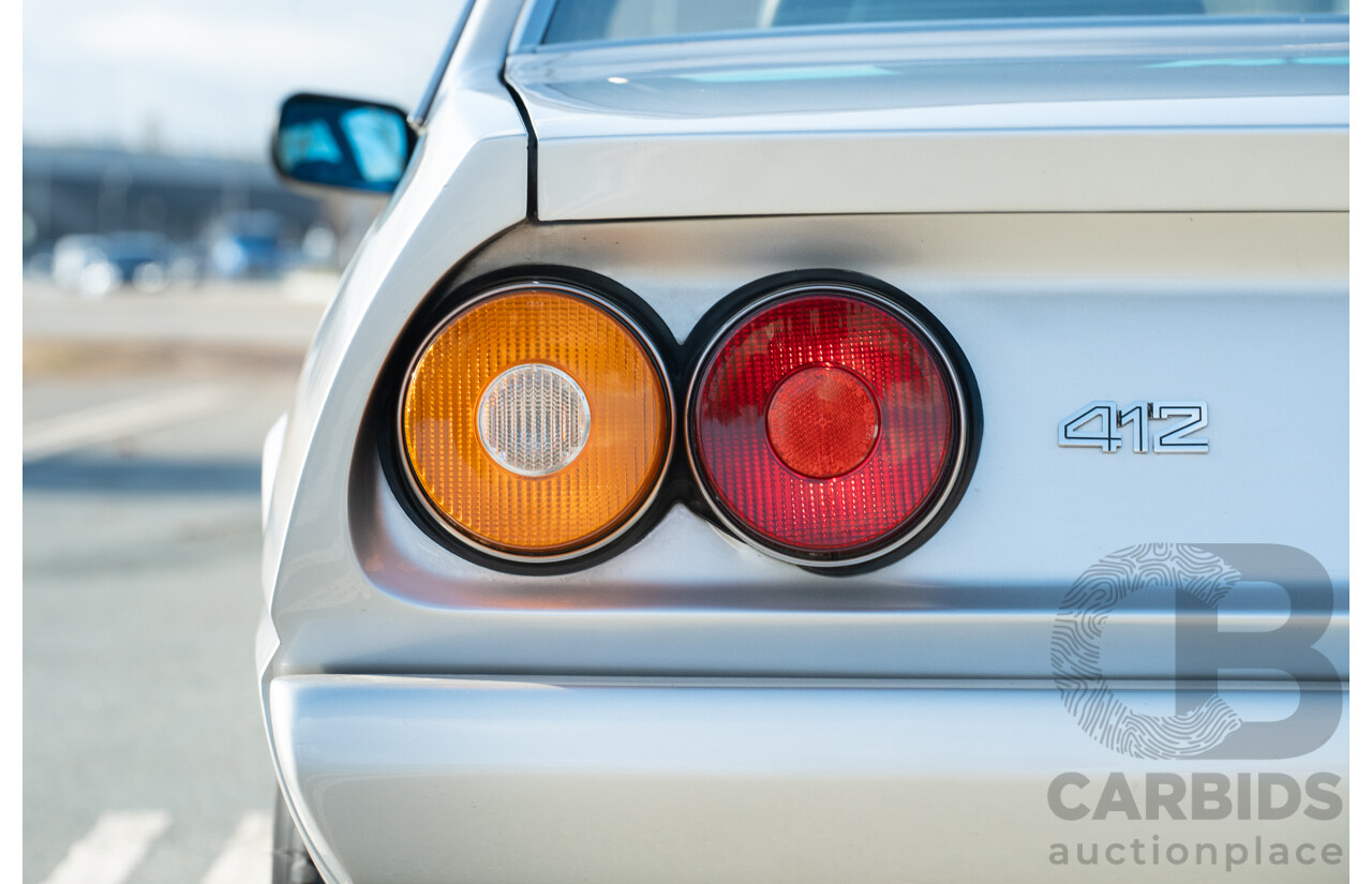 01/1986 Ferrari 412 A Tipo F101 EL 2d Coupe Argento Fer Silver V12 4.9L - Hong Kong Import