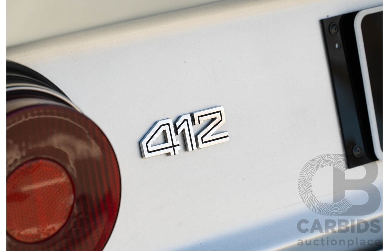 01/1986 Ferrari 412 A Tipo F101 EL 2d Coupe Argento Fer Silver V12 4.9L - Hong Kong Import