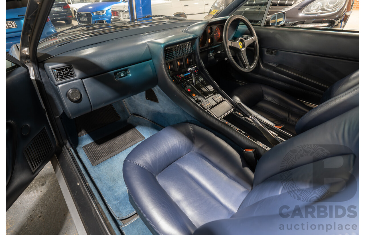 01/1986 Ferrari 412 A Tipo F101 EL 2d Coupe Argento Fer Silver V12 4.9L - Hong Kong Import