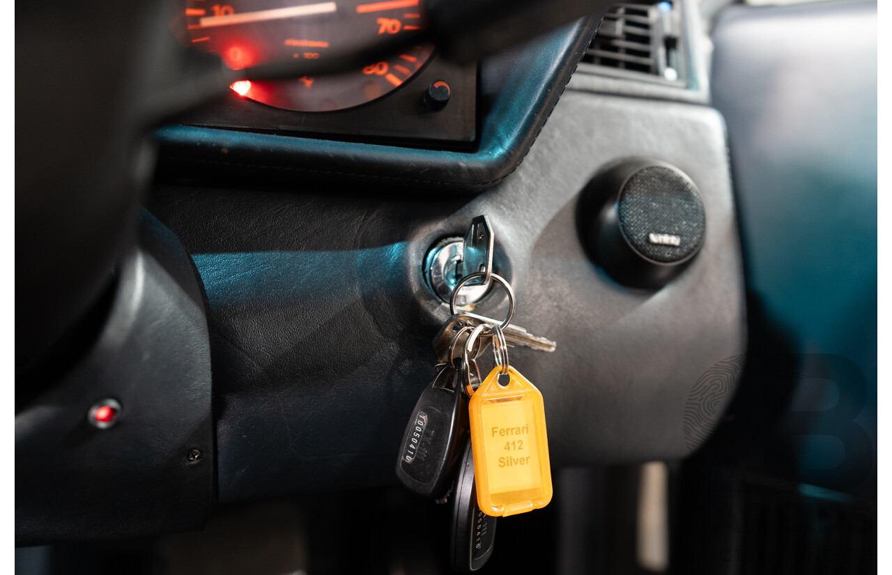 01/1986 Ferrari 412 A Tipo F101 EL 2d Coupe Argento Fer Silver V12 4.9L - Hong Kong Import