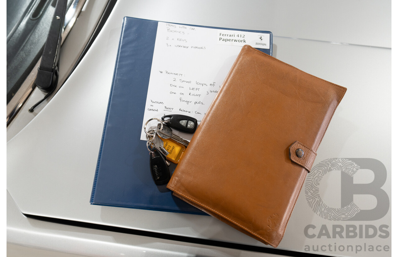 01/1986 Ferrari 412 A Tipo F101 EL 2d Coupe Argento Fer Silver V12 4.9L - Hong Kong Import