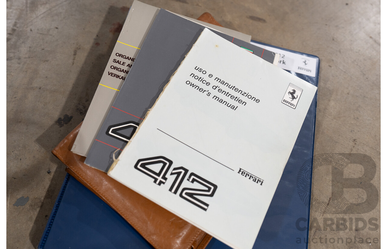 01/1986 Ferrari 412 A Tipo F101 EL 2d Coupe Argento Fer Silver V12 4.9L - Hong Kong Import