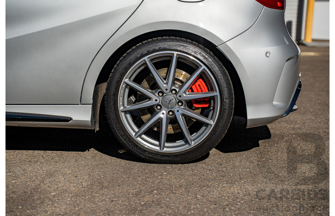 9/2017 Mercedes Benz A45 AMG 4Matic (AWD) 176 MY17 5d Hatchback Polar Silver Turbo 2.0L