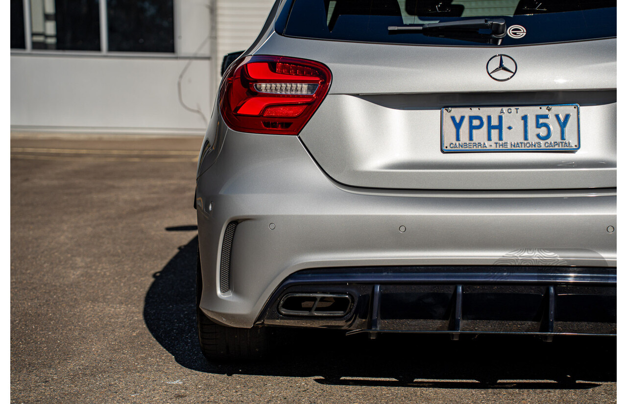 9/2017 Mercedes Benz A45 AMG 4Matic (AWD) 176 MY17 5d Hatchback Polar Silver Turbo 2.0L