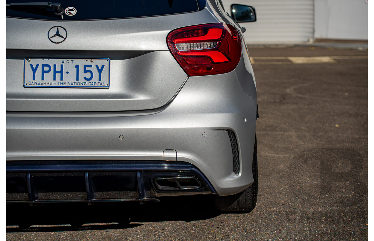 9/2017 Mercedes Benz A45 AMG 4Matic (AWD) 176 MY17 5d Hatchback Polar Silver Turbo 2.0L