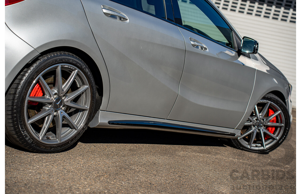 9/2017 Mercedes Benz A45 AMG 4Matic (AWD) 176 MY17 5d Hatchback Polar Silver Turbo 2.0L