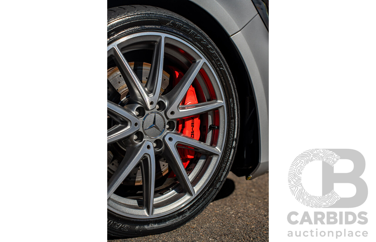 9/2017 Mercedes Benz A45 AMG 4Matic (AWD) 176 MY17 5d Hatchback Polar Silver Turbo 2.0L