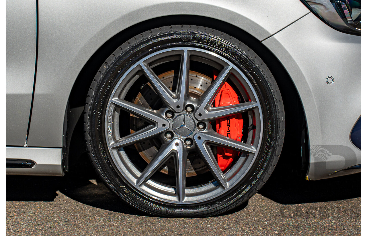 9/2017 Mercedes Benz A45 AMG 4Matic (AWD) 176 MY17 5d Hatchback Polar Silver Turbo 2.0L