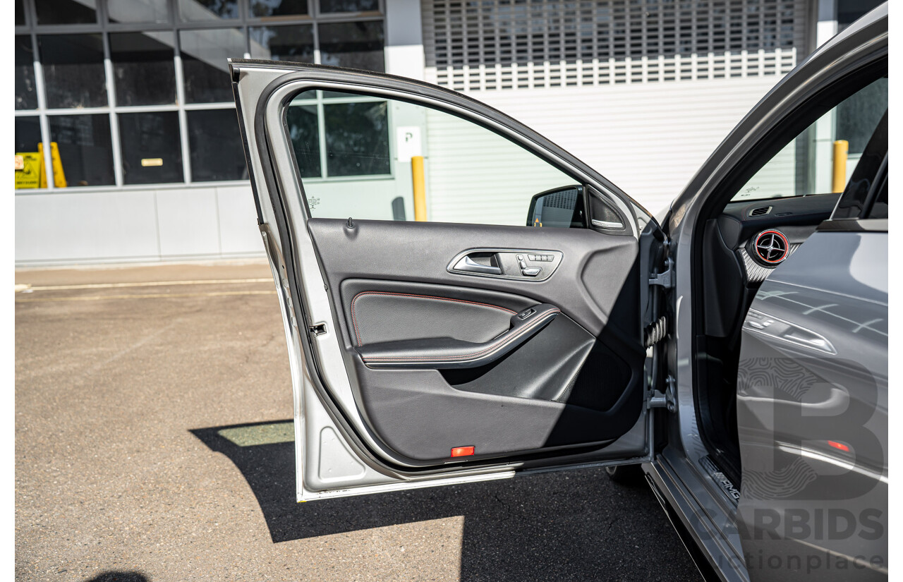 9/2017 Mercedes Benz A45 AMG 4Matic (AWD) 176 MY17 5d Hatchback Polar Silver Turbo 2.0L