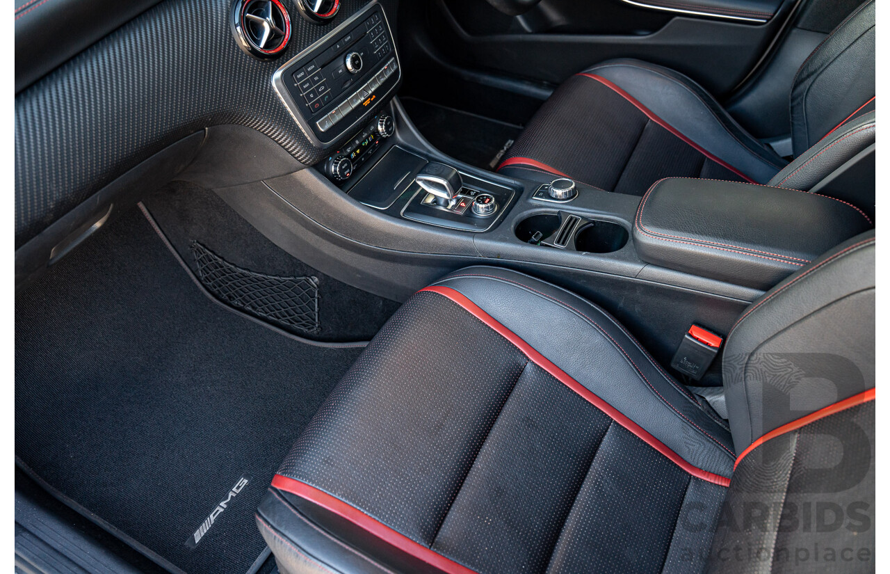 9/2017 Mercedes Benz A45 AMG 4Matic (AWD) 176 MY17 5d Hatchback Polar Silver Turbo 2.0L