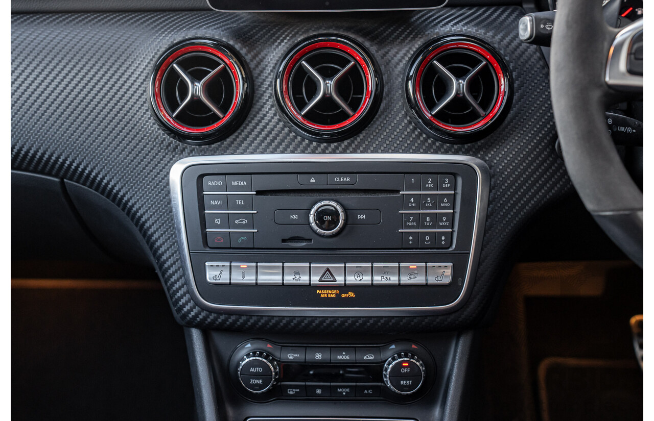 9/2017 Mercedes Benz A45 AMG 4Matic (AWD) 176 MY17 5d Hatchback Polar Silver Turbo 2.0L