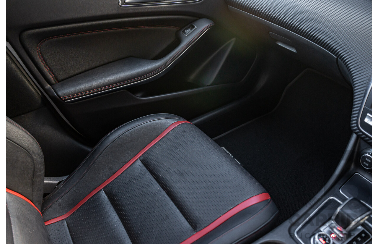 9/2017 Mercedes Benz A45 AMG 4Matic (AWD) 176 MY17 5d Hatchback Polar Silver Turbo 2.0L