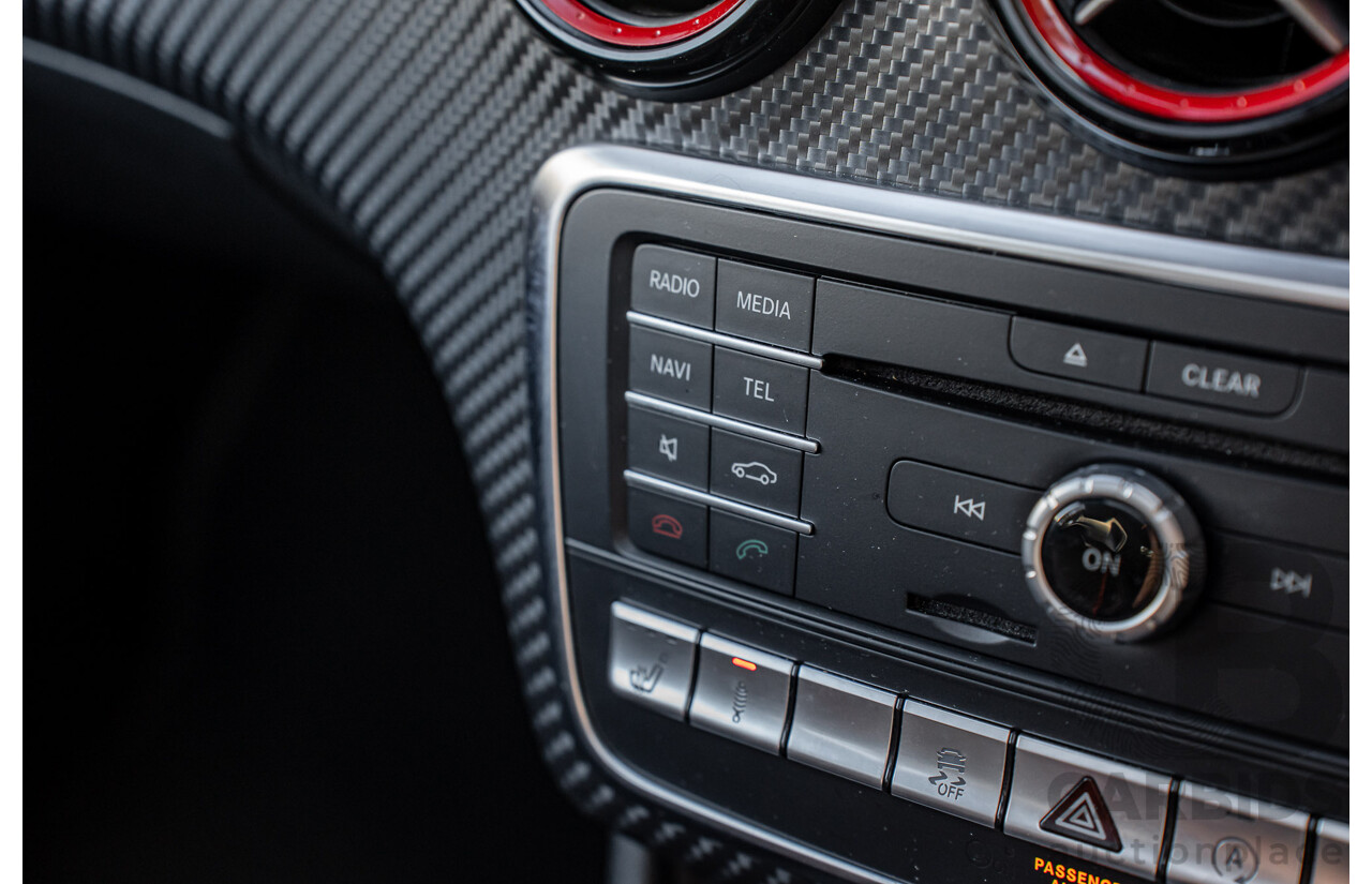 9/2017 Mercedes Benz A45 AMG 4Matic (AWD) 176 MY17 5d Hatchback Polar Silver Turbo 2.0L