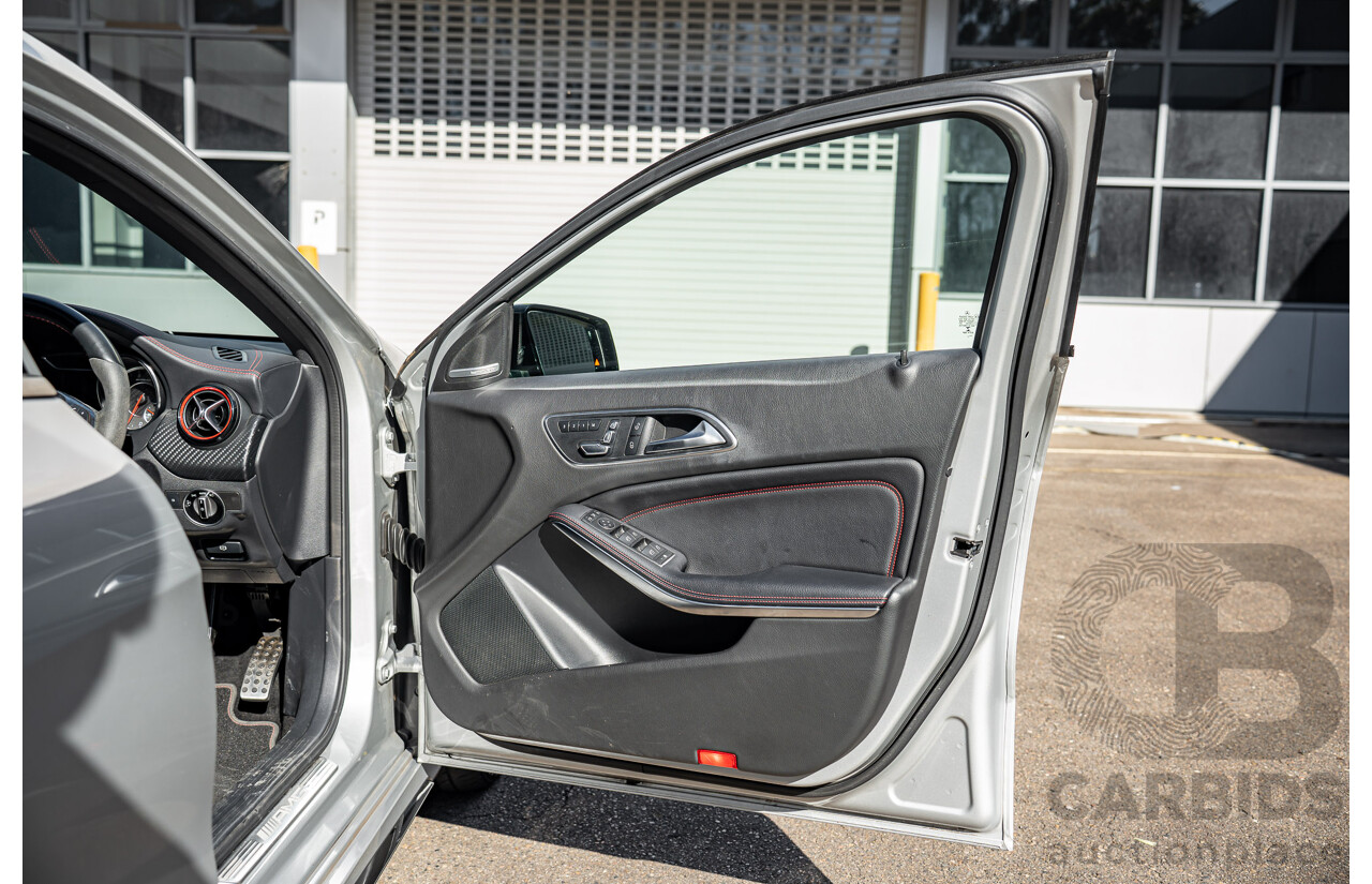 9/2017 Mercedes Benz A45 AMG 4Matic (AWD) 176 MY17 5d Hatchback Polar Silver Turbo 2.0L