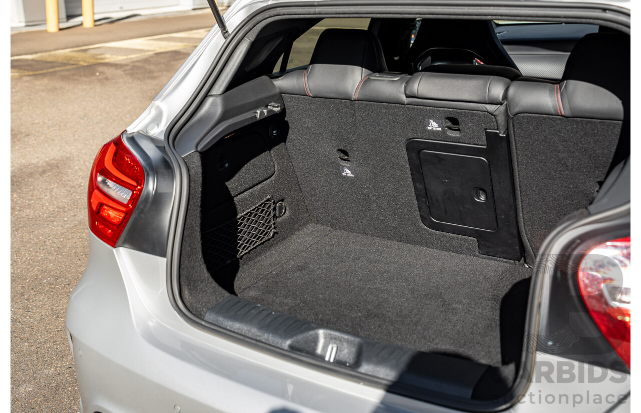 9/2017 Mercedes Benz A45 AMG 4Matic (AWD) 176 MY17 5d Hatchback Polar Silver Turbo 2.0L