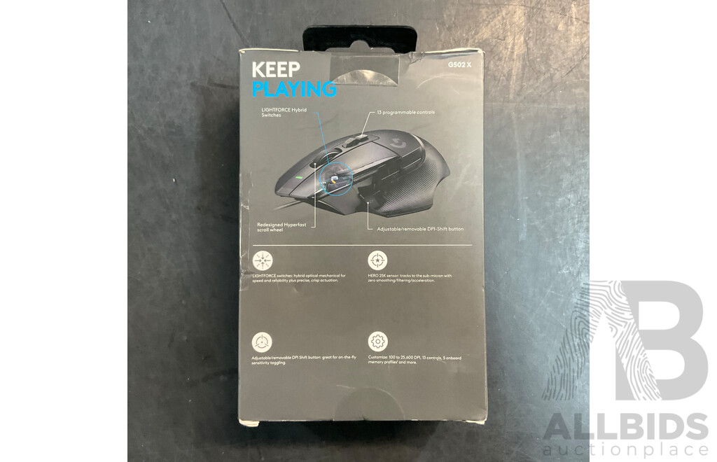 QVIA QR790 Dash Camera & LOGITECH G502 X Mouse - Lot of 2