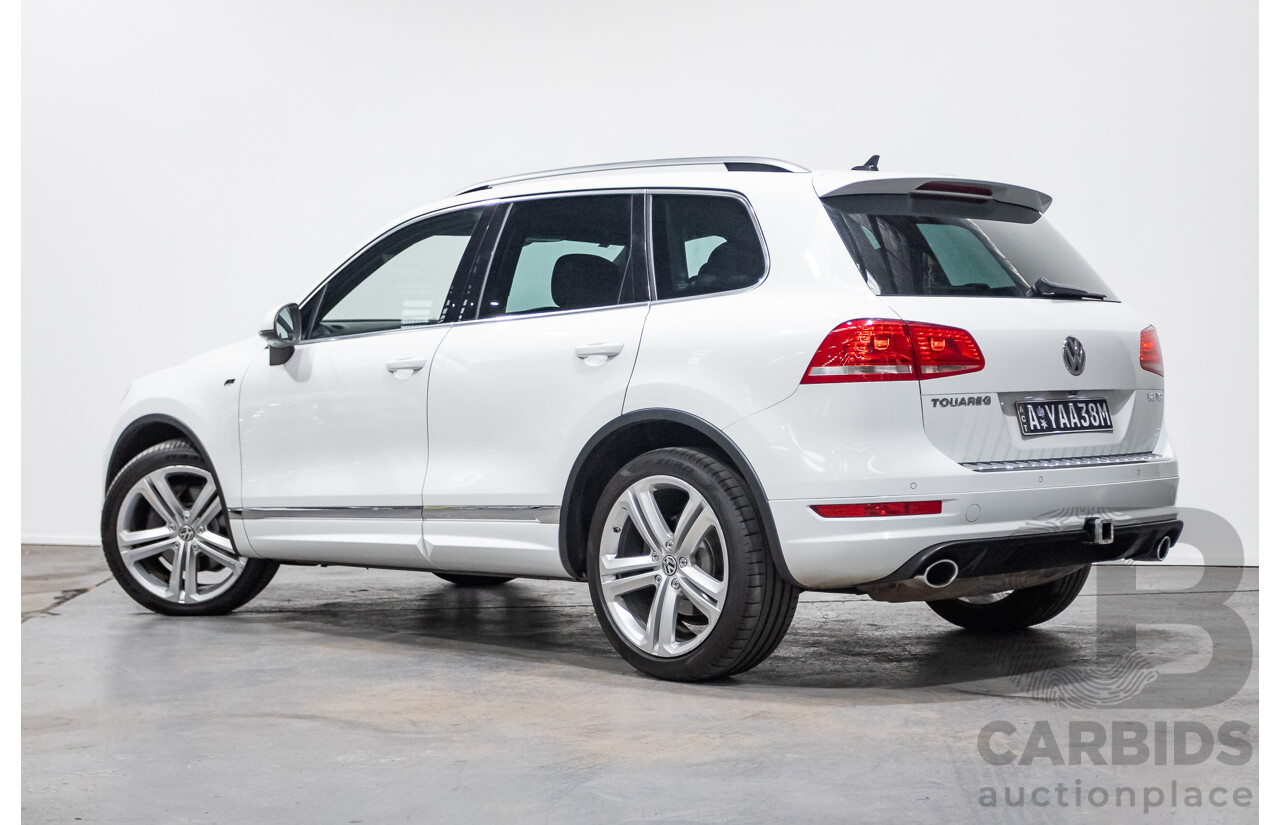 07/2014 Volkswagen Touareg V8 TDI R-LINE (AWD) 7P MY14 4D Wagon Pure White Turbo Diesel 4.1L