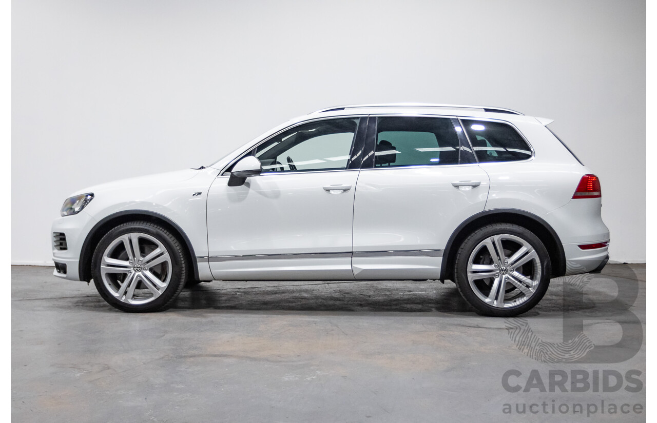 07/2014 Volkswagen Touareg V8 TDI R-LINE (AWD) 7P MY14 4D Wagon Pure White Turbo Diesel 4.1L
