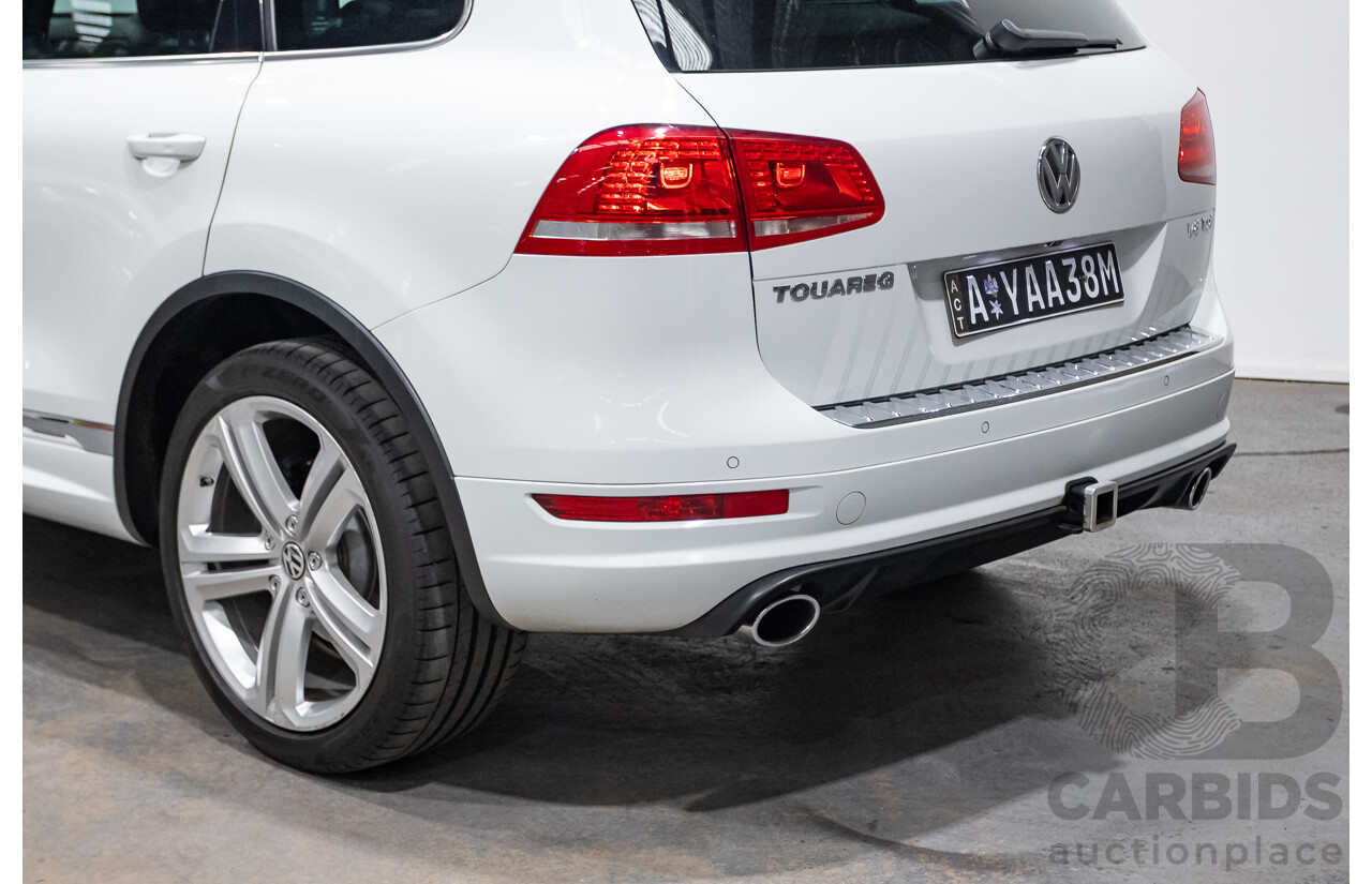 07/2014 Volkswagen Touareg V8 TDI R-LINE (AWD) 7P MY14 4D Wagon Pure White Turbo Diesel 4.1L