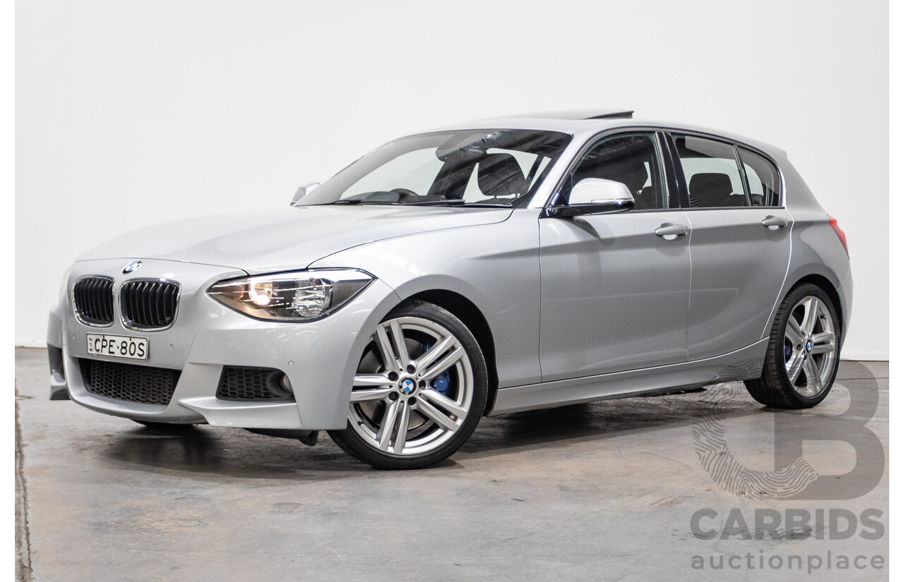 8/2013 BMW 118i F20 M-Sport MY13 5d Hatchback Glacier Silver Turbo 1.6L
