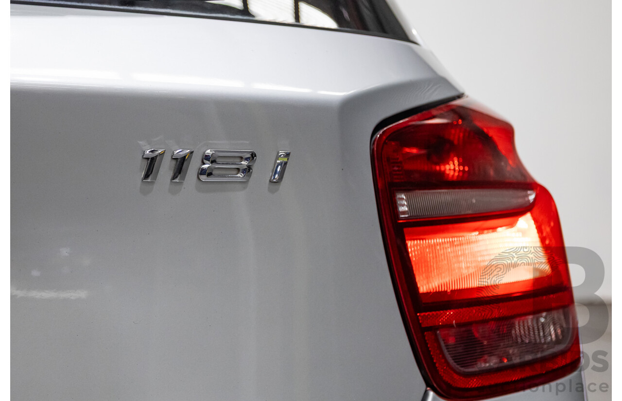 8/2013 BMW 118i F20 M-Sport MY13 5d Hatchback Glacier Silver Turbo 1.6L