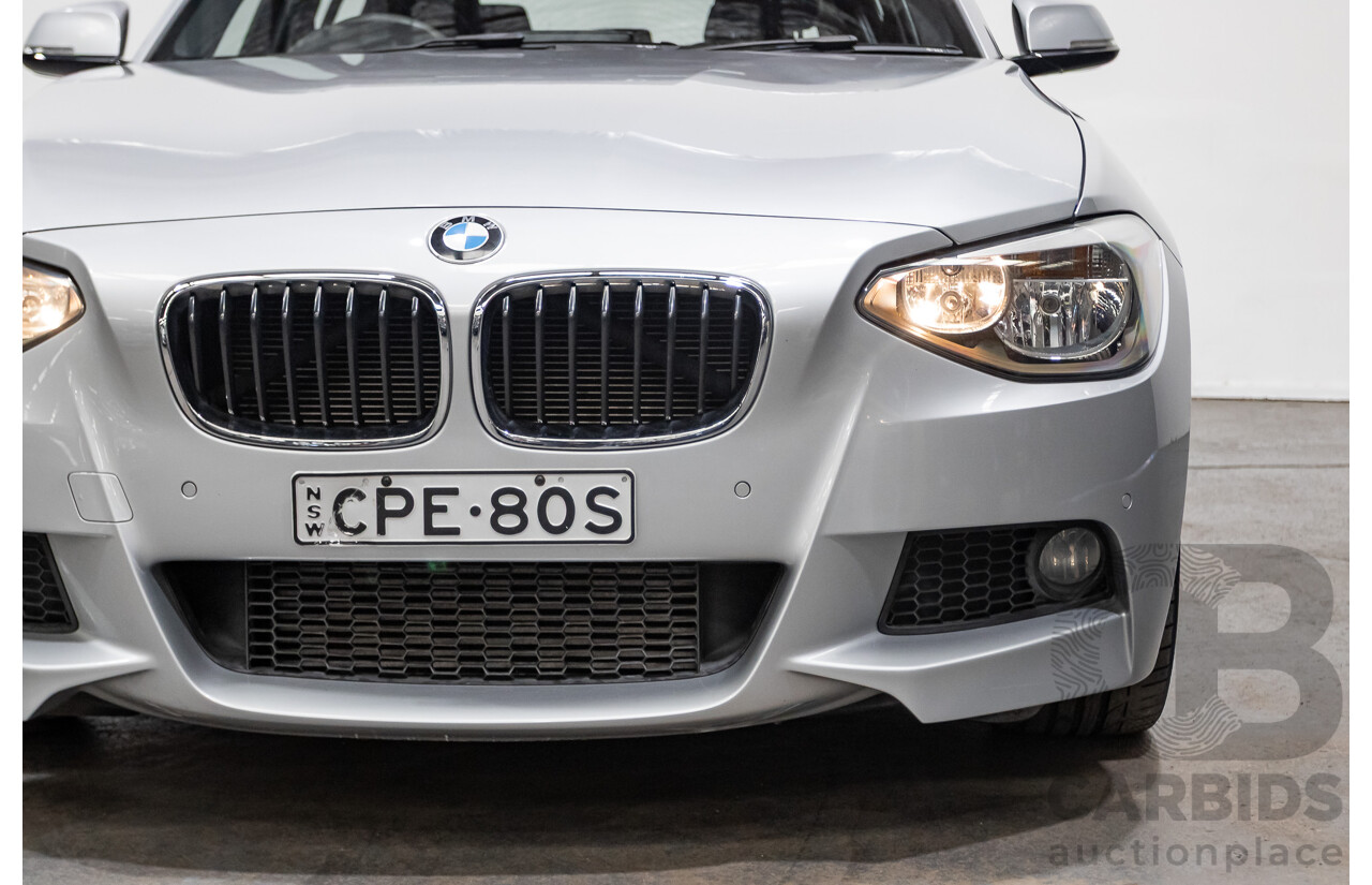 8/2013 BMW 118i F20 M-Sport MY13 5d Hatchback Glacier Silver Turbo 1.6L