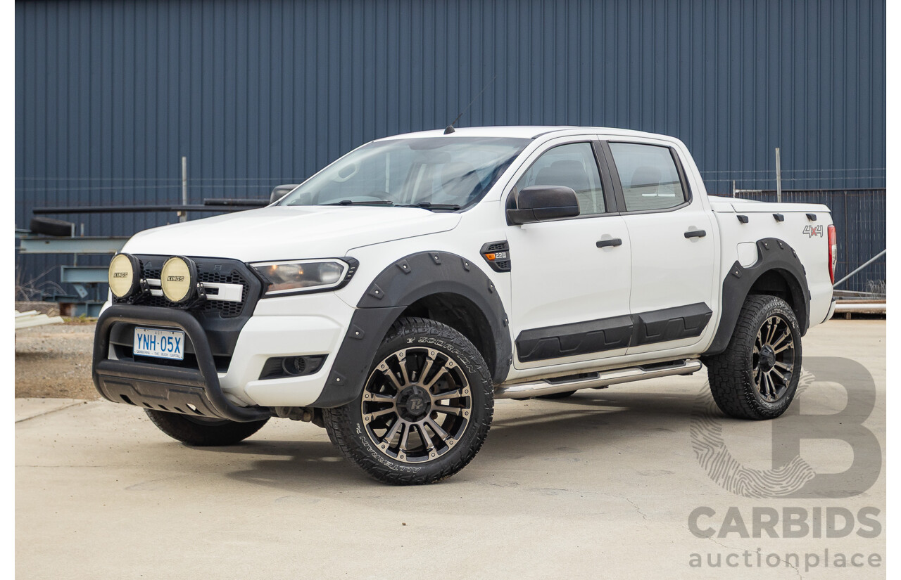 08/2015 Ford Ranger XL 2.2 (4x4) PX Crew Cab Utility Cool White Turbo Diesel 2.2L