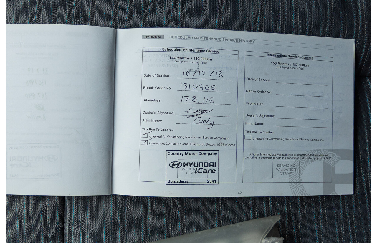 8/2011 Hyundai iLoad TQ MY11 4d Van Hyper Silver Metallic Turbo Diesel 2.5L