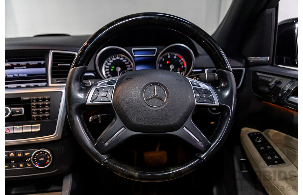 10/2014 Mercedes-Benz ML400 AMG Package (4x4) 166 MY14 4d Wagon Black Obsidian Metallic Twin Turbo V6 3.0L