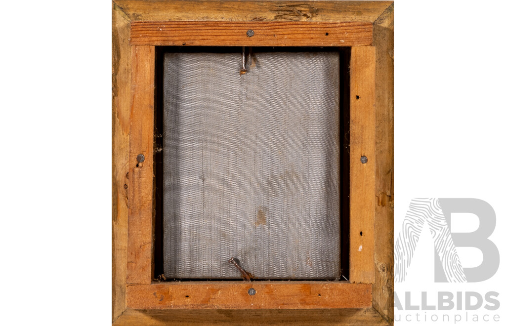 Artist Unknown (Late 19th Century), Our Lady of Kazan, Absolutely Beautiful Antique Russian Empire Orthodox Icon, Pressed Metal Riza on Painted Wood Panel, 16 x 14 cm (icon and frame)