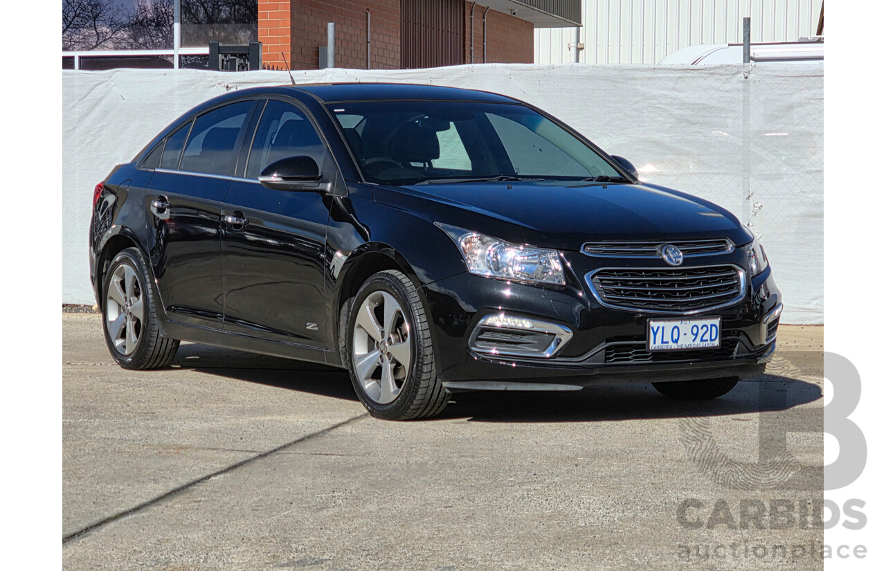 9/2016 Holden Cruze Z-Series JH MY14 4d Sedan Black 1.8L