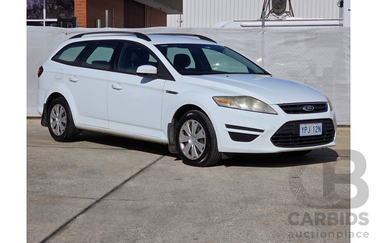 12/2010 Ford Mondeo LX TDCi MB 4d Wagon White Turbo Diesel 2.0L