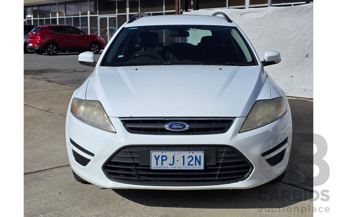 12/2010 Ford Mondeo LX TDCi MB 4d Wagon White Turbo Diesel 2.0L