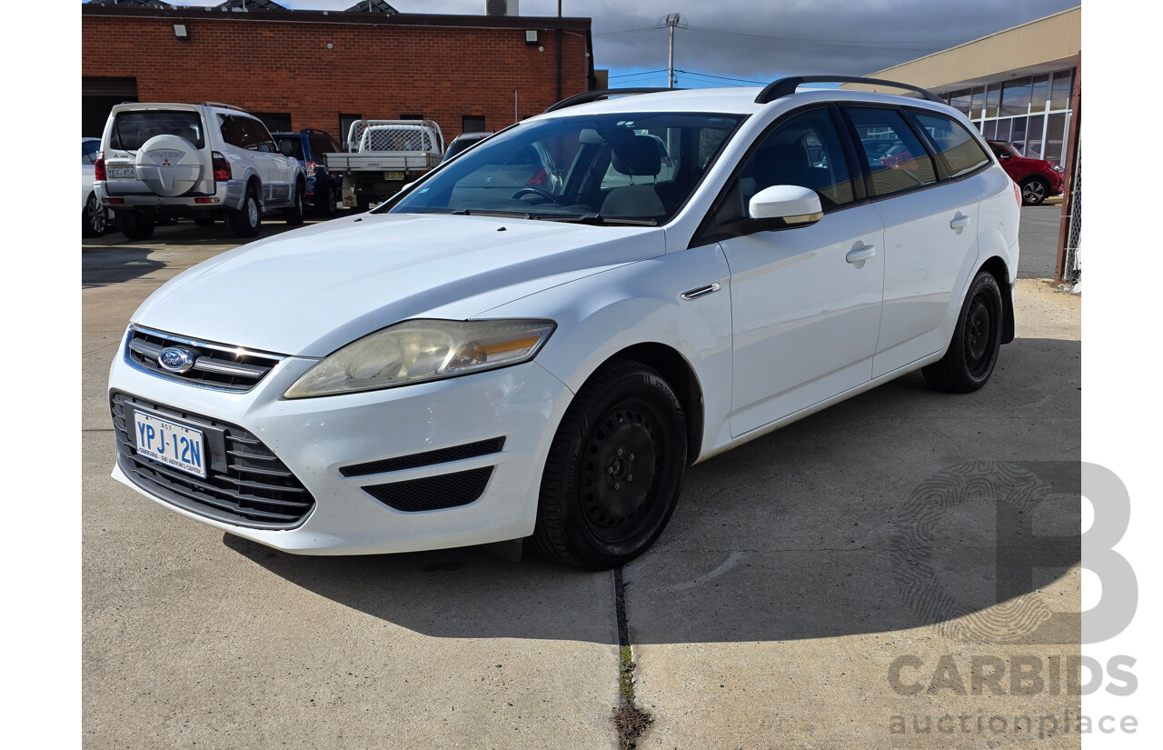 12/2010 Ford Mondeo LX TDCi MB 4d Wagon White Turbo Diesel 2.0L