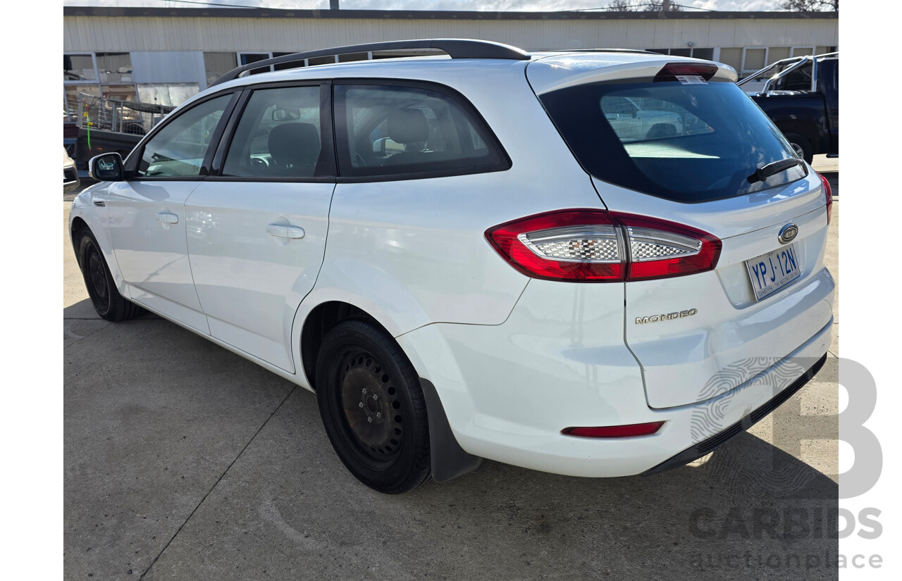 12/2010 Ford Mondeo LX TDCi MB 4d Wagon White Turbo Diesel 2.0L