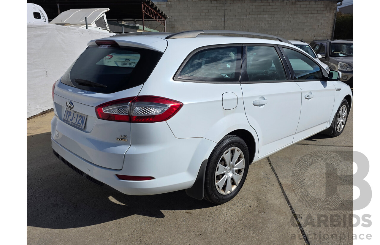 12/2010 Ford Mondeo LX TDCi MB 4d Wagon White Turbo Diesel 2.0L