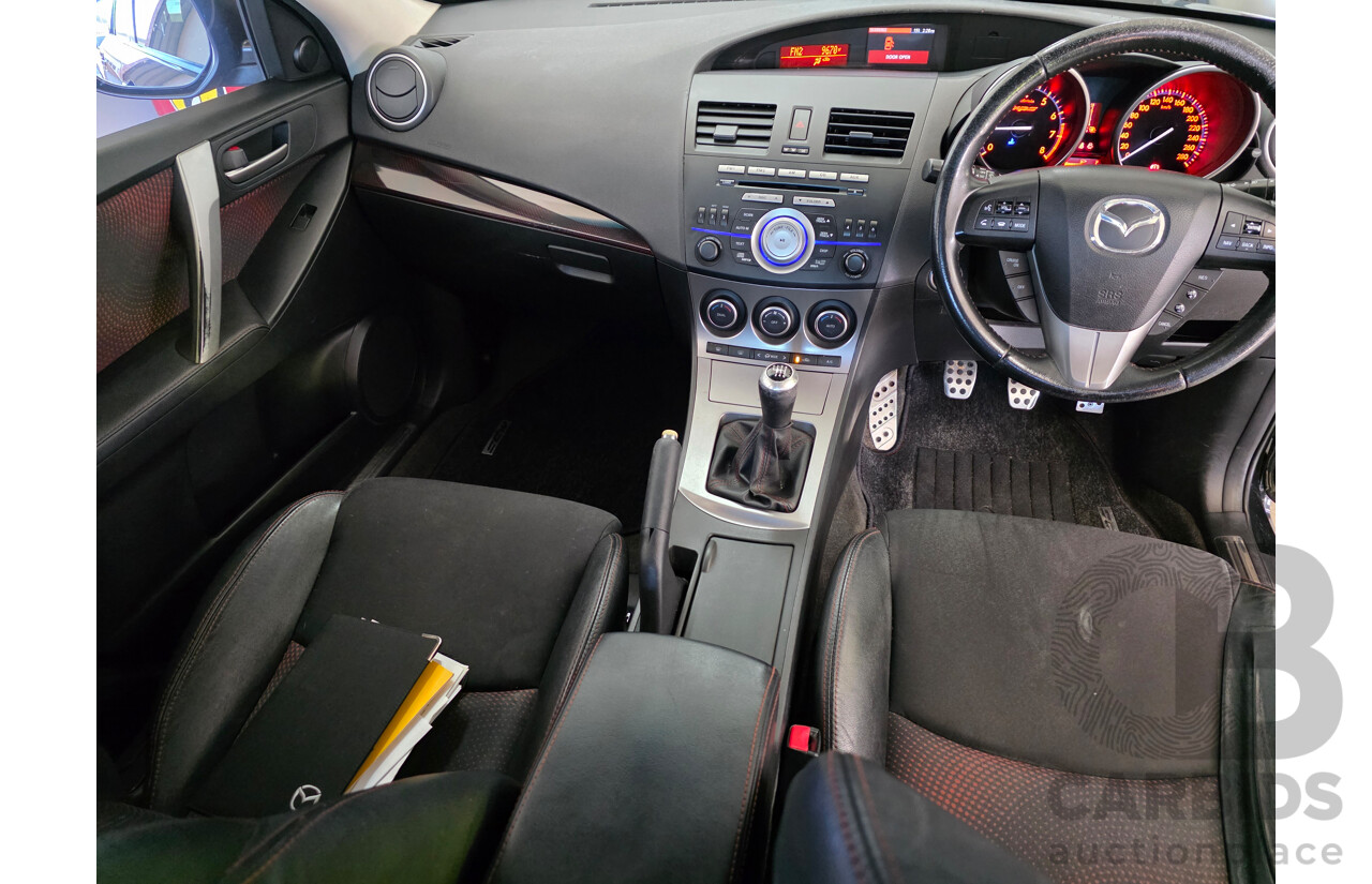 11/2009 Mazda Mazda3 MPS BL 5d Hatchback Black 2.3L