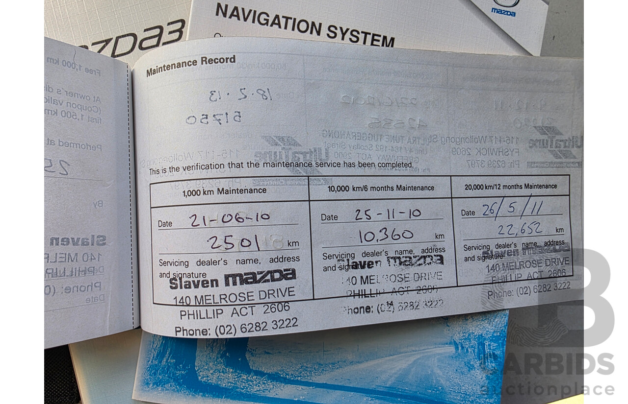 11/2009 Mazda Mazda3 MPS BL 5d Hatchback Black 2.3L