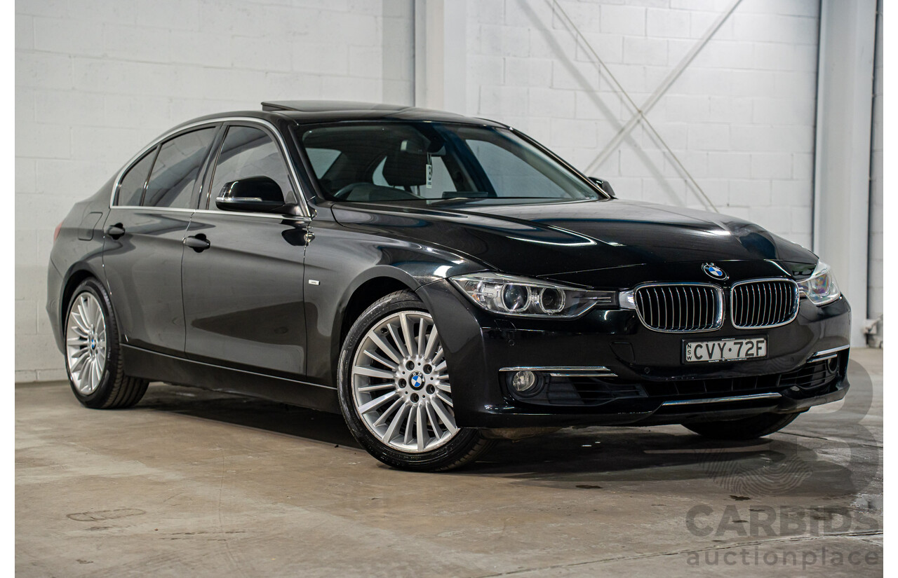 8/2014 BMW 328i Luxury Line F30 MY14 4d Sedan Black Sapphire Metallic Turbo 2.0L