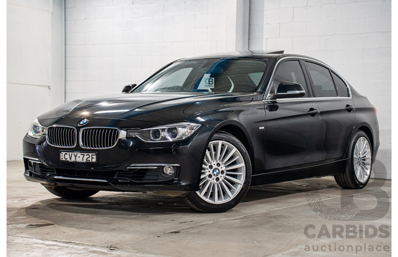 8/2014 BMW 328i Luxury Line F30 MY14 4d Sedan Black Sapphire Metallic Turbo 2.0L