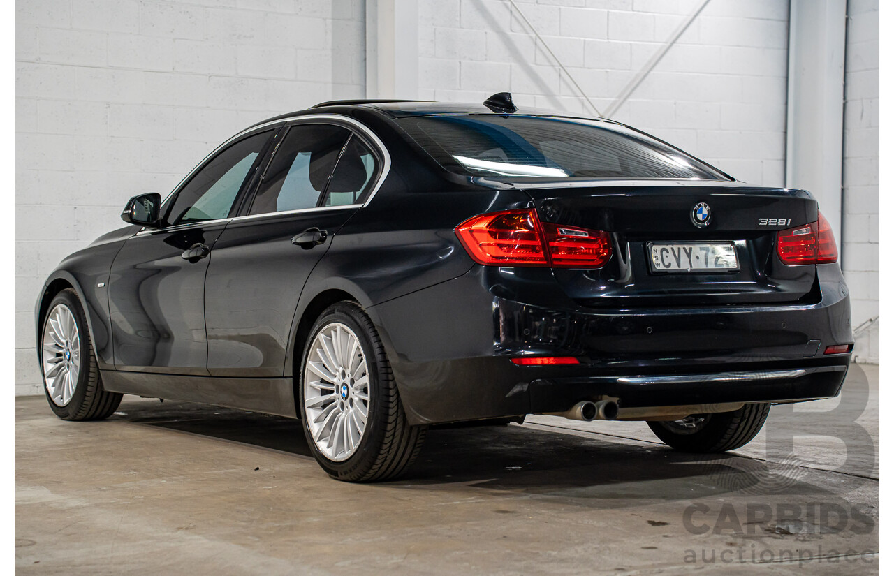 8/2014 BMW 328i Luxury Line F30 MY14 4d Sedan Black Sapphire Metallic Turbo 2.0L