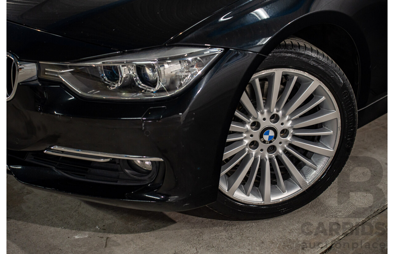 8/2014 BMW 328i Luxury Line F30 MY14 4d Sedan Black Sapphire Metallic Turbo 2.0L