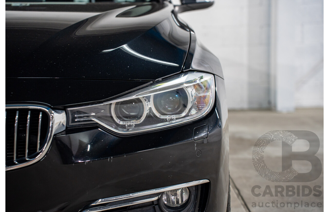 8/2014 BMW 328i Luxury Line F30 MY14 4d Sedan Black Sapphire Metallic Turbo 2.0L