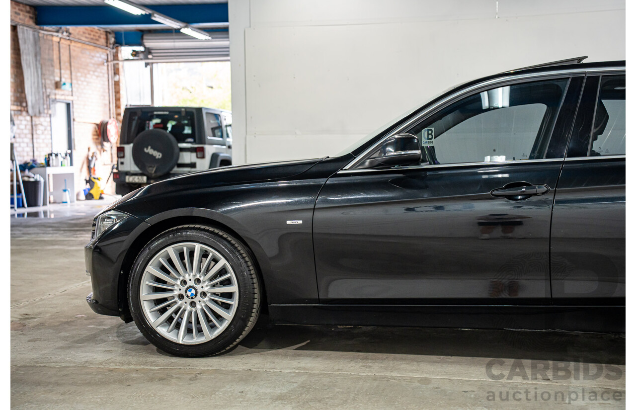 8/2014 BMW 328i Luxury Line F30 MY14 4d Sedan Black Sapphire Metallic Turbo 2.0L