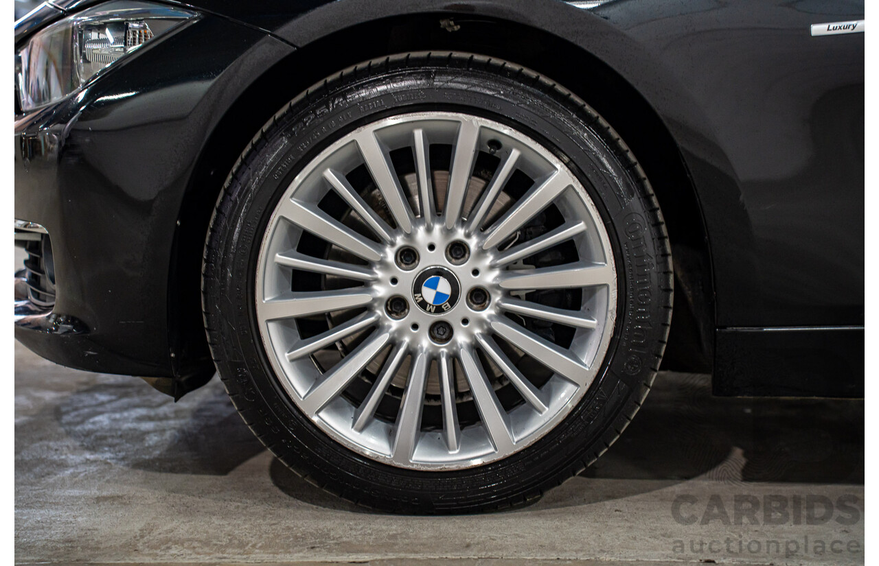 8/2014 BMW 328i Luxury Line F30 MY14 4d Sedan Black Sapphire Metallic Turbo 2.0L