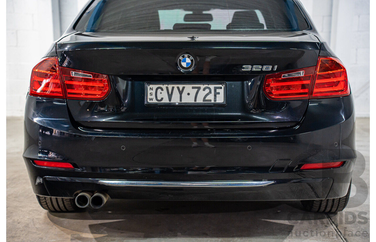 8/2014 BMW 328i Luxury Line F30 MY14 4d Sedan Black Sapphire Metallic Turbo 2.0L